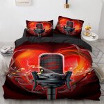 Housses de couettes x cm musique housse de couette personnes avec taies d'oreiller x cm doux confortable ...