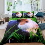 Housse de couette x cochon d'inde, d imprim��e microfibre parure de lit cochon d'inde housse de couettes ...