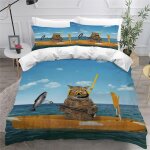 Housse de couette x enfant chat d imprim� fille parure de lit personnes dessin anim� pi�ces confortable ...