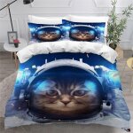 Housse de couette x enfant chat d imprim� fille parure de lit personnes plan�te pi�ces confortable doux ...
