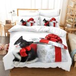 Housse de couette x enfant doux confortable parure de lit pas cher microfibre house de couette chat animaux ...