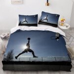 Housse de couette x fille garcon d basket parure de lit personne mvp dunk douce microfibre literie pi��ces ...