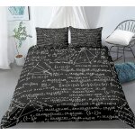 Housse de couette x formule math��matique, d imprim��e microfibre parure de lit formule math��matique ...