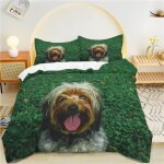 Housse de couette x l'herbe verte, terrier soyeux parure de lit personnes microfibre doux respiran housse ...