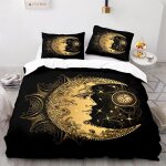 Housse de couette x lune de tarot ensemble parure de lit avec fermeture ��clair et taies d'oreillers ...