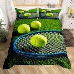Housse de couette x tennis, d imprim��e microfibre parure de lit tennis housse de couettes personne avec ...