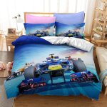 Housse de couette x voiture de formule, parure de lit pi��ces avec hypoallerg��nique housse de couette ...