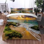 Housse de couette x vue sur la mer, d imprim��e microfibre parure de lit vue sur la mer housse de couettes ...