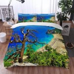 Housse de couette x vue sur la mer, d imprim��e microfibre parure de lit vue sur la mer housse de couettes ...