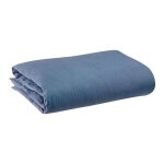 Housse de couette zeff en lin 100% stonewashed - couleur temp�te - 260 x 240 cm