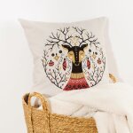 Housse de coussin 100% coton multicolore 50x50 cm