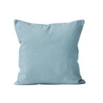 Housse de coussin 40x40 cm alix bleu glacier, par soleil d'ocre