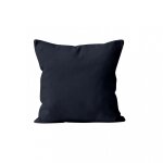 Housse de coussin 40x40 cm alix bleu jean, par soleil d'ocre