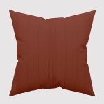 Housse de coussin 60x60 cm adele brique, par soleil d'ocre