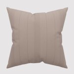Housse de coussin 60x60 cm adele taupe, par soleil d'ocre