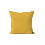 Housse de coussin 60x60 cm alix jaune radieux, par soleil d'ocre Housse de coussin 60x60 cm alix jaune radieux, par soleil d'ocre