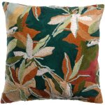 Housse de coussin brod�e alina petrol