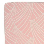 Housse de coussin imprim� art d�co polyester rose clair 40x40 cm