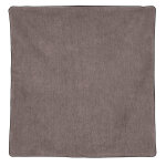 Housse de coussin passepoil�e effet velours