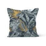 Housse de coussin velours 40x40 cm tropic, par solei d'ocre