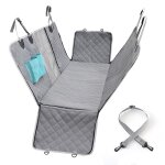 Housse de si�ge de voiture pour chien, porte - chien avec maille, imperm�able, couverture de si�ge arri�re ...