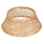 Housse pour pied de sapin de no�l, osier, 58 cm, panier marron clair