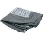 Housse de rechange bicolore en fausse fourrure et daim pour chien et chat en forme de l gris pierre, ...