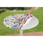 Housse de table élastique mosaïque bleu, vert et rouge - taille xl Housse de table élastique mosaïque bleu, vert et rouge - taille xl