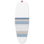 Housse table  repasser premium clip - 130 x 47 cm - blanc, gris et bleu