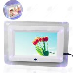 Htbe� cadre photo num�rique de 7 pouces avec lumi�re led accessoires de vitrine d'album photo �lectronique ...