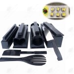 Htbe� outil de riz aux algues ensemble de 10 pi�ces machine a sushi moule a boules de riz de 10 pi�ces ...