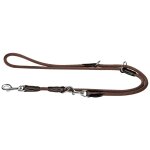 Hunter training leash freestyle 2 m marron nylon chien laisse educative