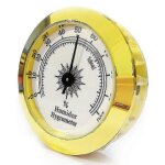 Hygromtre  cigares analogique, hygromtre mcanique rond, jauge d'humidit pour cave  cigares, bote ...
