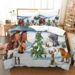 Ice age parure de lit pi��ces �� cartoon th��me imprim�� en d, avec housse de couette �� fermeture ��clair ...