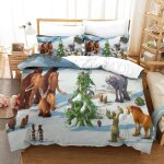 Ice age pcs housse de couette cartoon ensemble de housse de couette imprim�� d taie d'oreiller parure ...