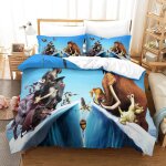 Ice age pi��ces d imprim�� th��me dissimul�� fermeture ��clair taies d'oreiller et housse de couette ...