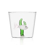 Ichendorf - gobelet poisson algues blanc / vert - jardin marin - design alessandra baldereschi