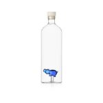 Ichendorf milano - carafe bouteille hippopotame en verre avec bouchon 1, 15 l - transparent