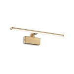 Ideal lux alma - applique murale led int�gr�e a 1 lumi�re, laiton satin� 3000k