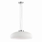 Ideal lux aria - luminaire suspendu a 1 ampoule, petit d�me, blanc, e27