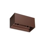 Ideal lux atom applique murale ext�rieure led int�gr�e a 4 lumi�res caf� 2100lm 3000k ip54