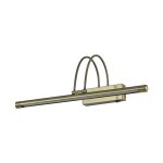 Ideal lux bow - applique murale a led de taille moyenne en laiton antique