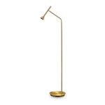 Ideal lux diesis lampadaire de travail de lecture led laiton 3000k