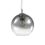 Ideal lux discovery fade - grand luminaire suspendu a 1 ampoule globe chrom�, e27