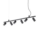 Ideal lux dynamite - luminaire suspendu d'int�rieur a 6 lumi�res, noir, gu10