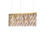 Ideal lux elisir - luminaire suspendu a 6 lampes en laiton