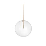 Ideal lux equinoxe 25cm globe suspension plafonnier laiton