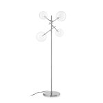 Ideal lux equinoxe lampadaire a 4 bras multiples chrome