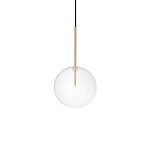 Ideal lux equinoxe plafonnier globe 20cm laiton