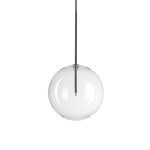 Ideal lux equinoxe plafonnier globe 25cm chrome